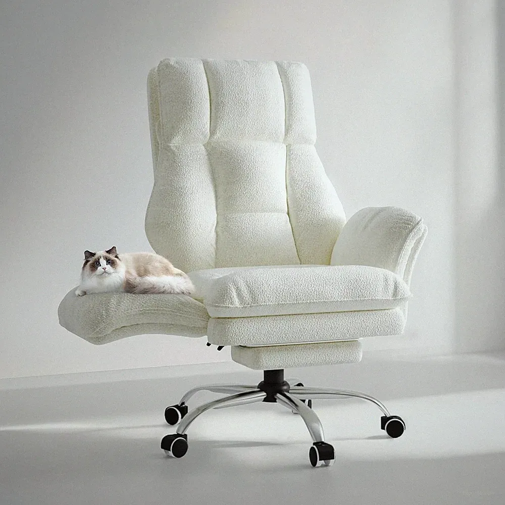 Ergonomic Office Chair Desk Chair Computer Gaming Chair w/ Foot Rest Adjustable