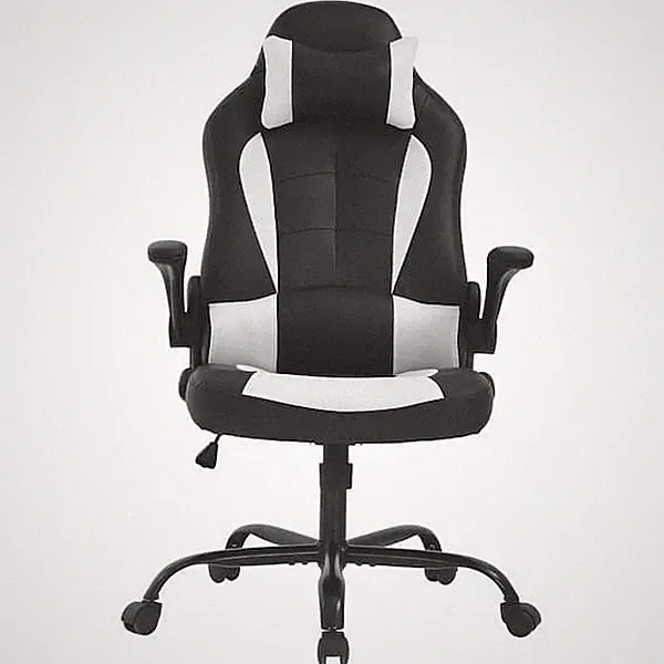 Furniture of America Leo Faux Leather Reclining Ergonomic Gaming Chair