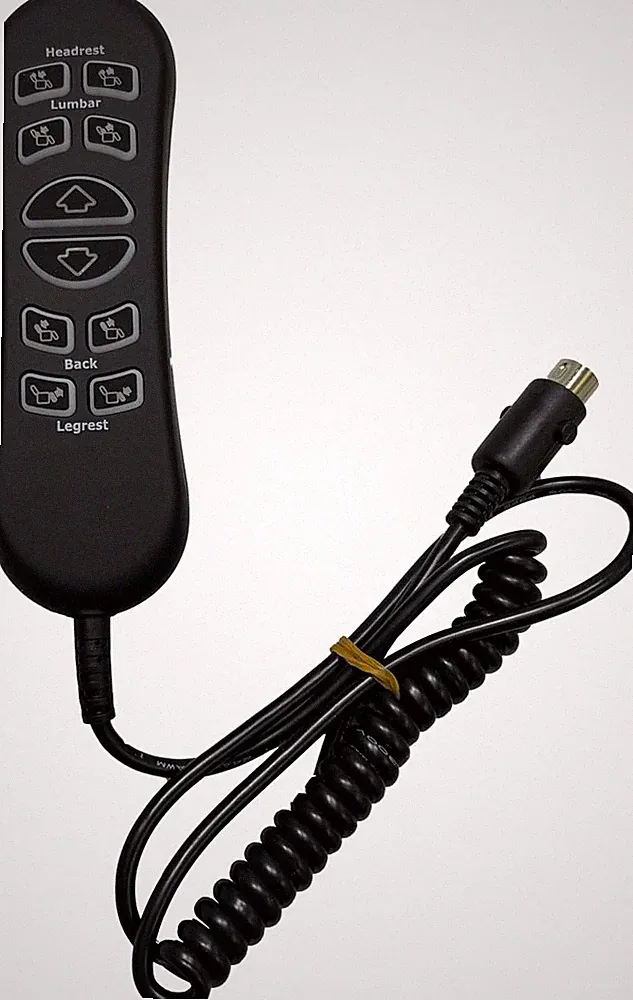 Replacement Remote for Mega Motion Power Recliner - 10-Button 5-Pin Control